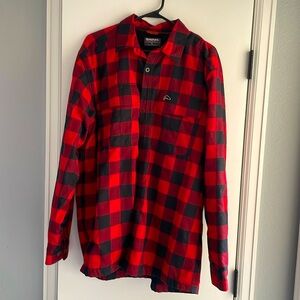 Simms Medium Weight Cold Weather Flannel button up shirt